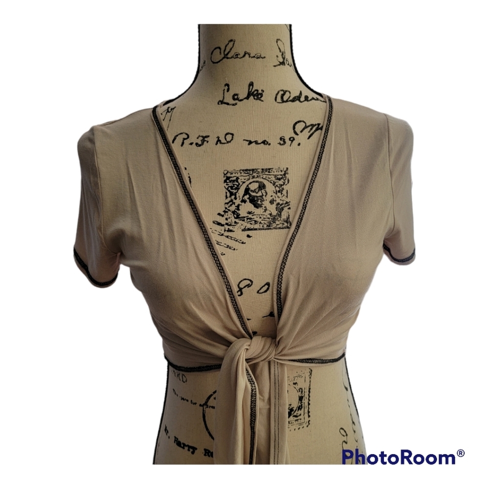 Women summer top in tan